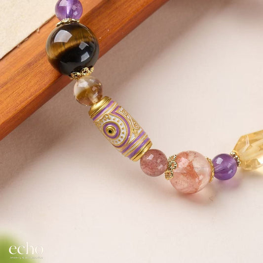 Oriental Charm Multicolor Natural Gemstone Ring