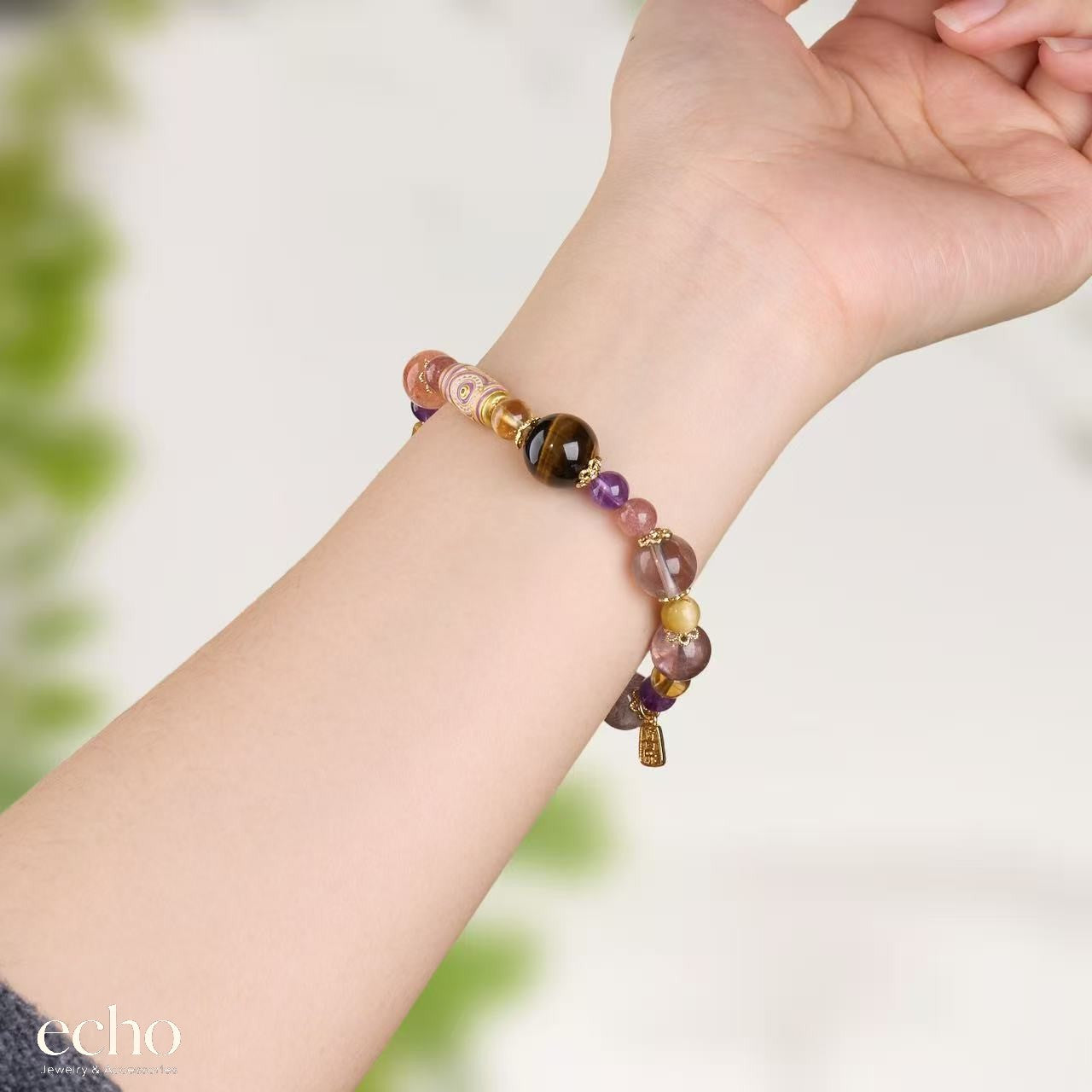Oriental Charm Multicolor Natural Gemstone Ring