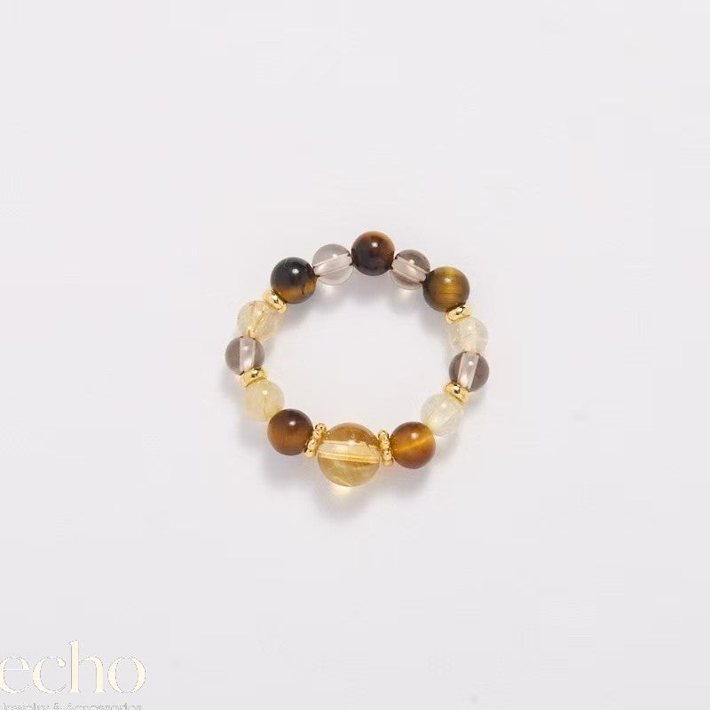 Multicolor Gemstone Ring • Traditional Chinese Elegance