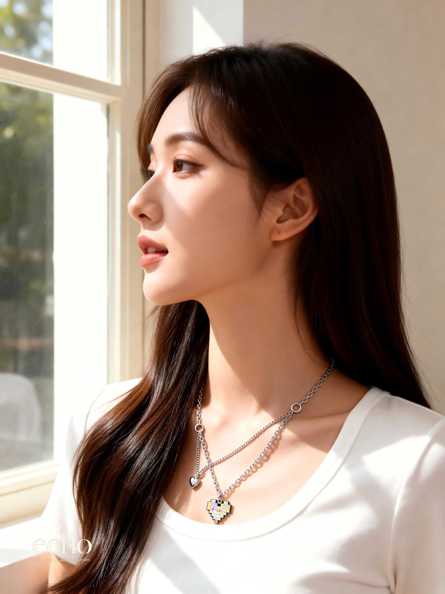Tiny Silver Charm Necklace