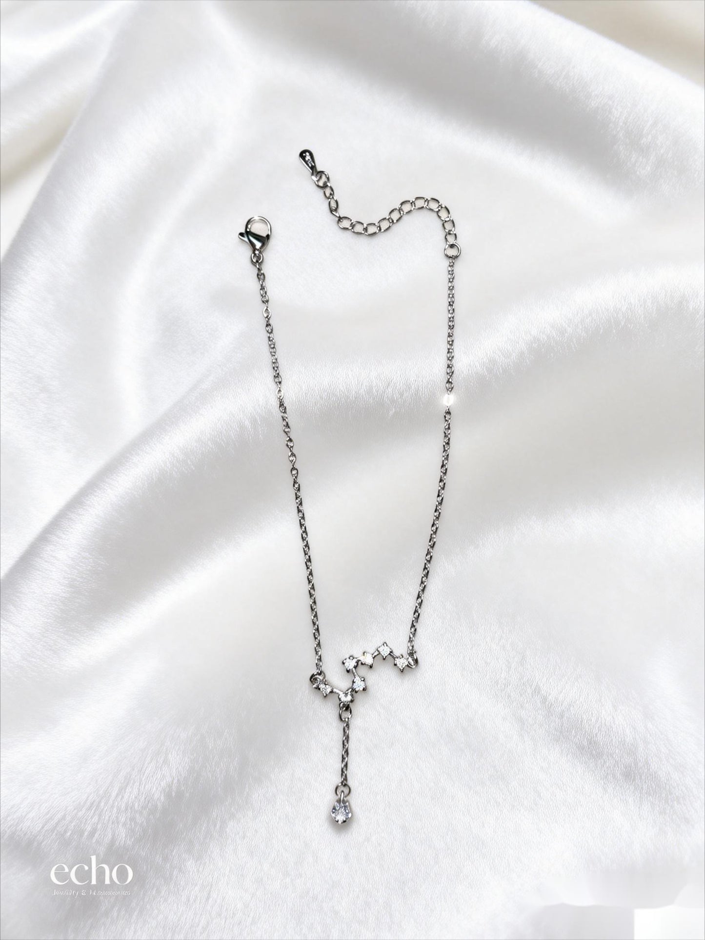 Silver Celestial Seven Stars Anklet
