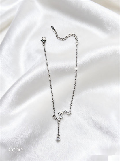 Silver Celestial Seven Stars Anklet