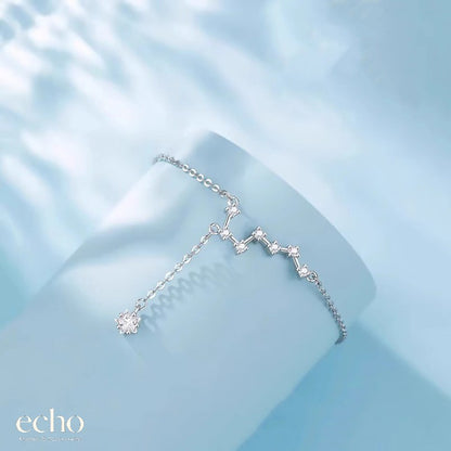 Silver Celestial Seven Stars Anklet