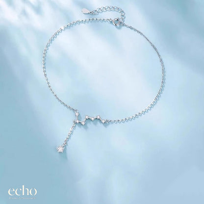 Silver Celestial Seven Stars Anklet