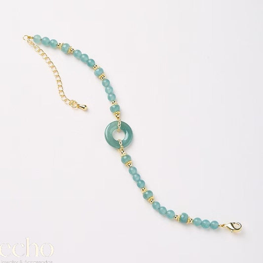 Jade Peace Buckle Bracelet • Unique Chinese Traditional Jewelry