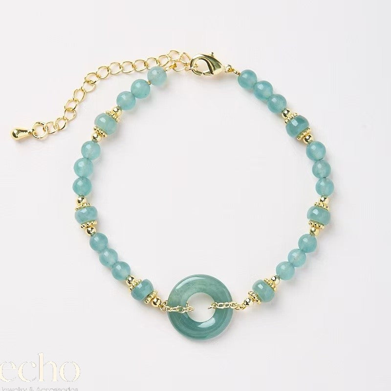 Jade Peace Buckle Bracelet • Unique Chinese Traditional Jewelry