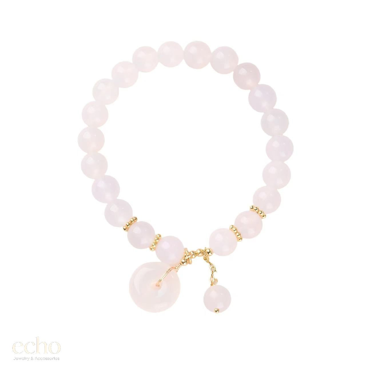 Authentic Jade Bracelet with Pendant • Oriental Lucky Jewelry