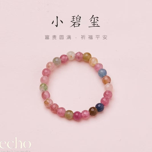Eastern Inspired Colorful Natural Crystal Ring