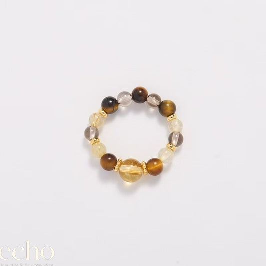 Multicolor Gemstone Ring • Traditional Chinese Elegance
