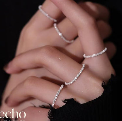 Dainty Silver Thin Band Ring