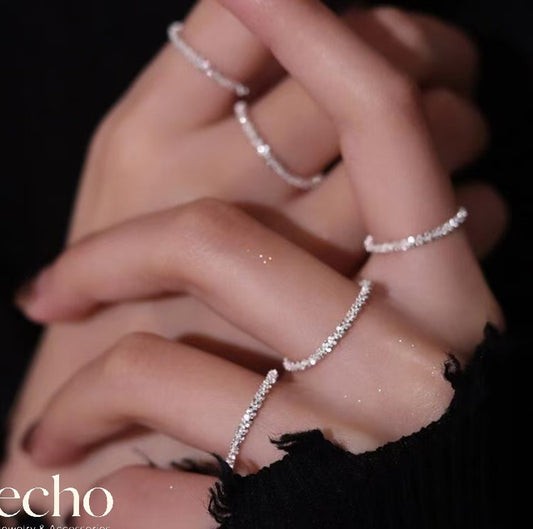 Dainty Silver Thin Band Ring