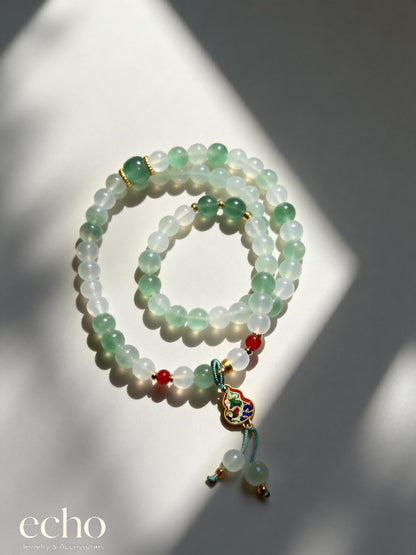 Beaded Jade Bracelet