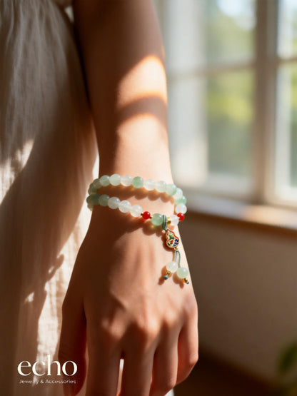 Beaded Jade Bracelet