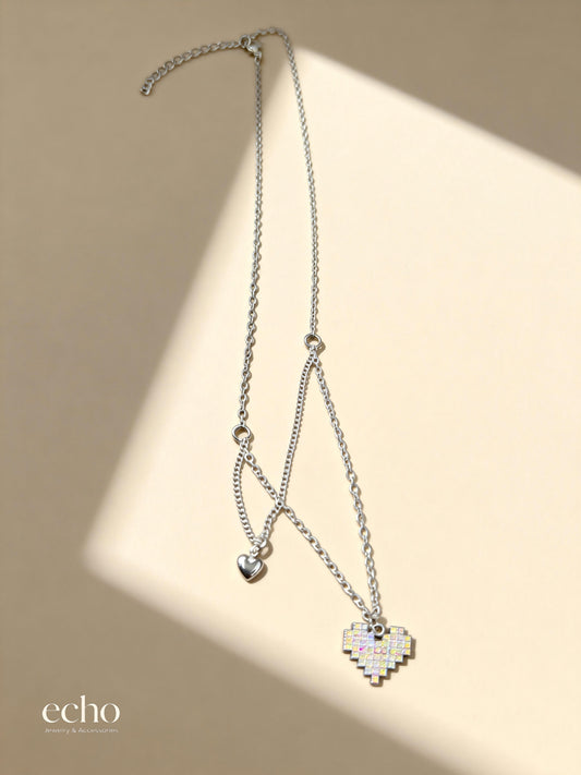 Tiny Silver Charm Necklace