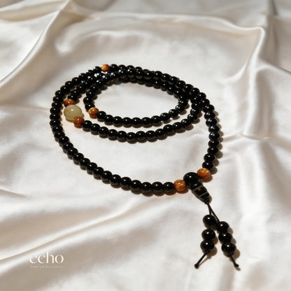 Black Onyx Mala Bracelet