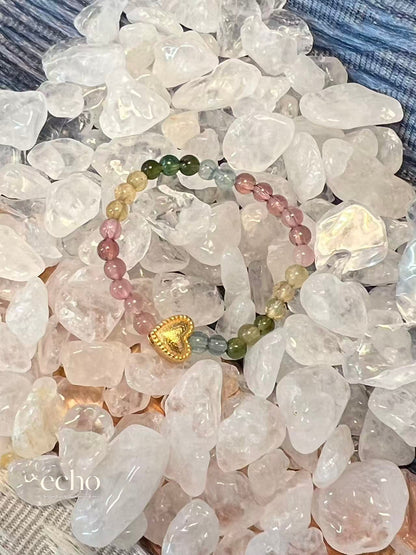 Chinese Cultural Colorful Natural Stone Ring