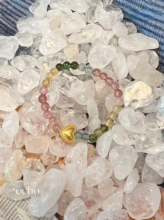 Chinese Cultural Colorful Natural Stone Ring